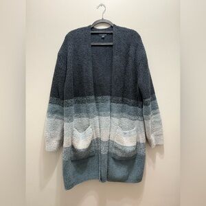 Barefoot Dreams cozy chic knit sunset sweater cardigan 1X